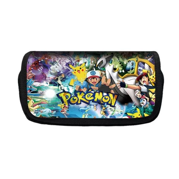 

Pokemon Eevee Bulbasaur Boy Girl Cartoon Pencil Case Bag School Pouches Children Student Pen Bag Kids Purse Wallet
