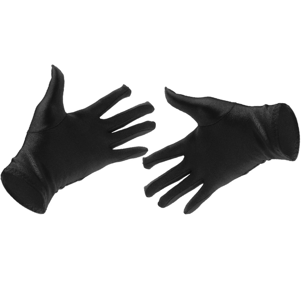 

Ladies Sun Protection Short Gloves Costume Gloves Opera Party Dress Black