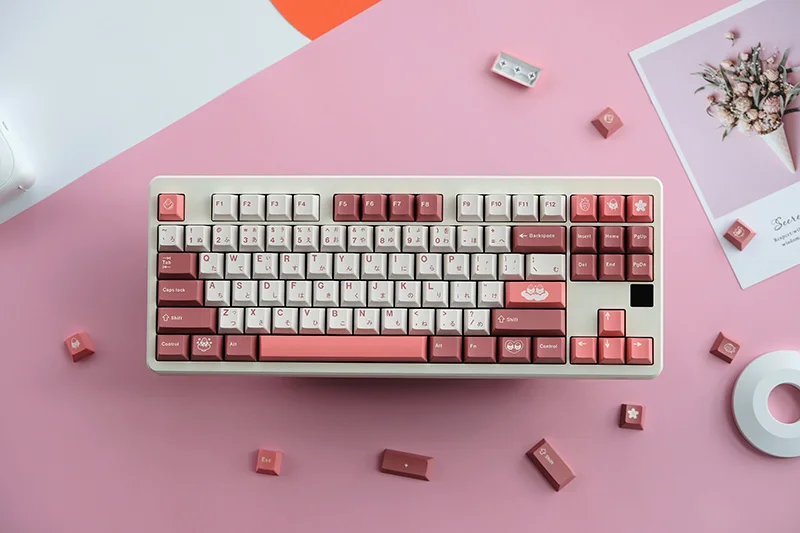 

129 Keys/set GMK Daifuku Keycaps PBT Dye Sublimation Key Caps Cherry Profile Keycap For 61 64 68 84 96 980 104 Layout Keyboards