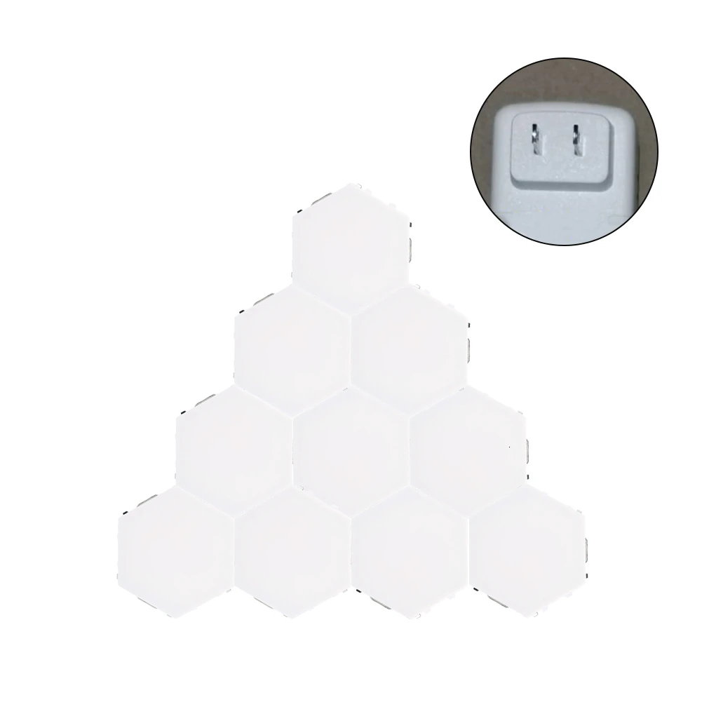 DIY Quantum Lamp Touch Sensitive Lighting Night Light Magnetic Hexagons Creative Decoration Wall Lampara For Wedding Restaurant - Испускаемый цвет: Цвет: желтый