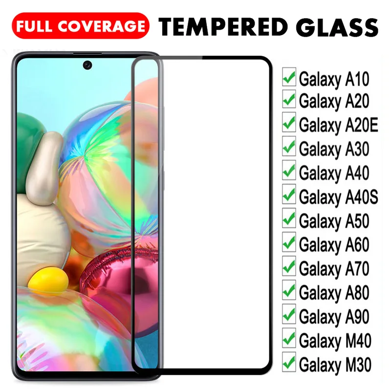 

9H Full Cover Screen Protector For Samsung Galaxy A71 A51 A41 A31 Tempered Glass For Galaxy A10 A20 A30 A40 A50 A60 A70 A80 A90