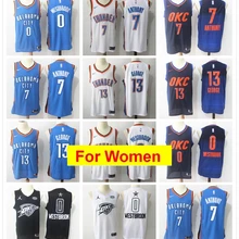 Оклахоме Расселл Уэстбрук Пол Джордж Баскетбол Майки для женщин