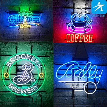 

Glass tube neon signboard neon art wall decoration neon room wall birthday party bar decoration shop window wall hanging
