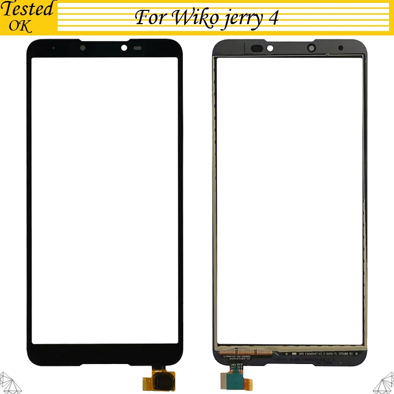 Для Wiko Jerry 4 Jerry4 сенсорный экран стеклянная панель дигитайзер Сенсорная панель передняя стеклянная панель Ремонт запасных частей