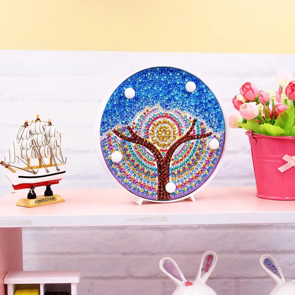 DIY Мандала светодиодный свет для алмазной живописи вышивка крестиком полная дрель специальная лампа для украшения дома