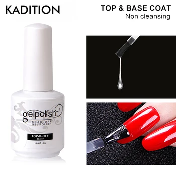 

15 Ml Top and Base Coat Gel Nail Polish Soak Off Transparent Nail Primer Gel Polish Varnish Semi-permanent Manicure Nail Design
