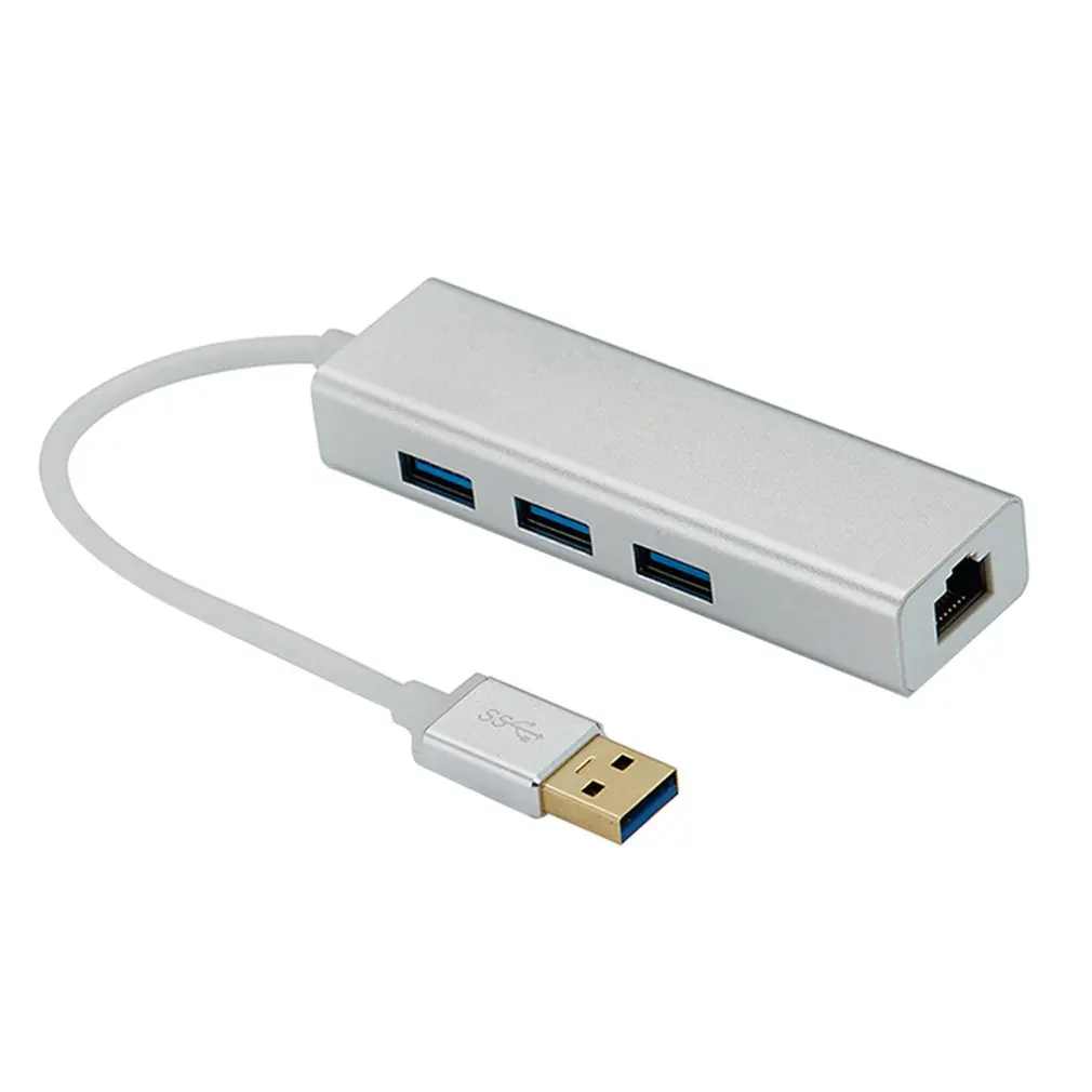 Практичный 3 порта USB 0 Gigabit Ethernet Lan RJ45 сетевой адаптер концентратор до 1000 Мбит/с для