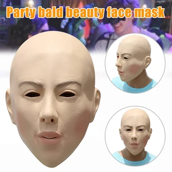 

Bald Beauty Mask Halloween Party Masquerade Costume Cosplay Spoof Funny Creepy S7JN