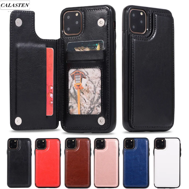 

Luxury Wallet Case for iPhone 5 5s 6 6s 7 8 Plus Leather Back Card Stand Case for iphone X XR XS Max 11 Pro Max Phone Cover Capa