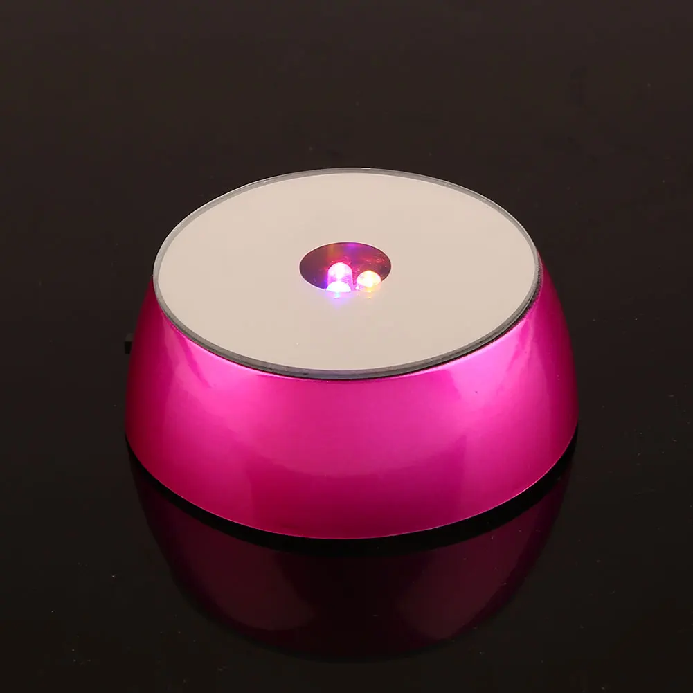 3LED Lamp Stand Base Plastic Crystal Lamp Base Holder Random Color Bulbs