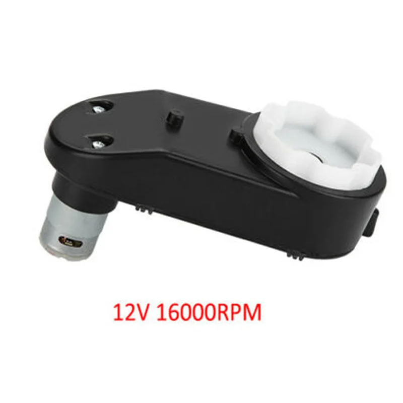 

1x 6/12V 12000-20000RPM Black Electric Motor Gearbox Wear-Resistant Accessories