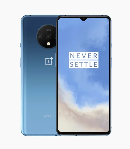 Синий Глобальная ПЗУ Oneplus 7T Snapdrago 855 Plus Dual SIM 8 Гб ram 128 ГБ/256 ГБ rom UFS 3,0 48MP OIS 90 Гц экран Play Store OTA Oneplus7T - Цвет: Синий
