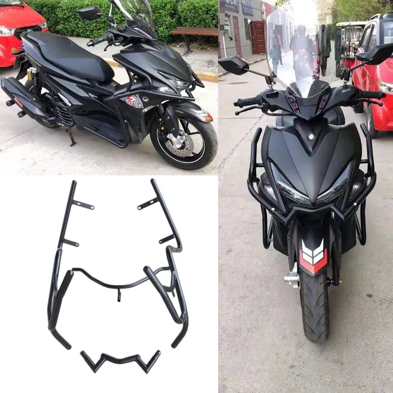 Modified Motorcycle Nvx155 Nvx Bumper Side Crash Guard Buffer Bar Protector Fog Light Bracket For Yamaha Aerox155 L155 16 21 Bumpers Chassis Aliexpress