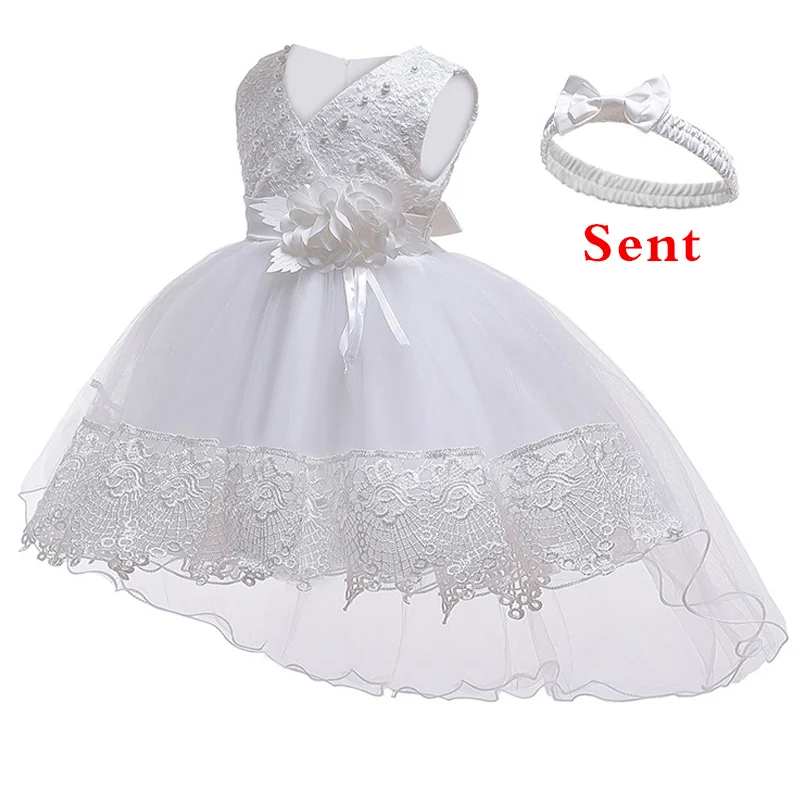 Кружевное платье для крещения для маленьких девочек; Детские платья на свадьбу и Рождество; платья для дня рождения для детей 1 года; одежда для детей