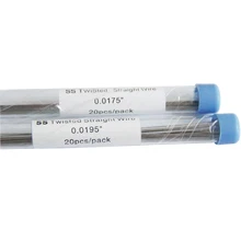 

20pcs Dental Twist Wires 350mm 0.0175 Lingual Twisted Retainer Round Wire 6-Strands Barrel Orthodontic Stainless Steel Wire