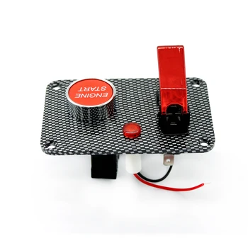 

DC12V Universal Controls for Racing Car Ignition Switch + Quick Lever Off Button with Indicator Light Switches Relays Auto Parts