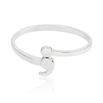 

Fashion Jewelry Creative Alloy Opening Adjustable Semicolon Ring Female Ring Personality Ring