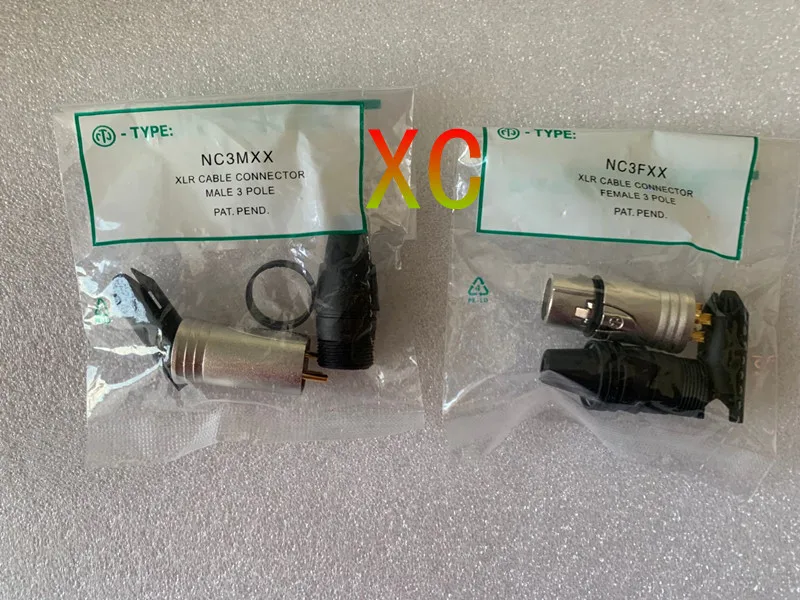 Gold-plated 20Pcs/lot 10PCS NC3MXX & NC3FXX For NEUTRIK Male and female A set 3 Pin XLR Connector withe high quality | Обустройство