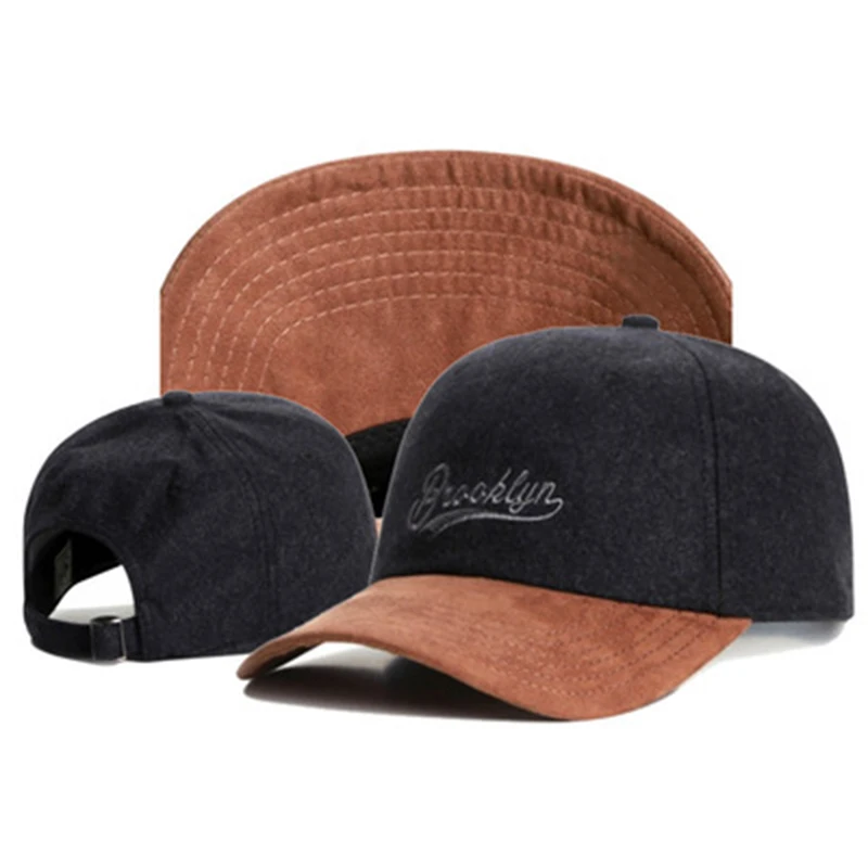 Кепка для мужчин и женщин new Brand dad hat BROOKLYN из искусственной замши хип хоп красная