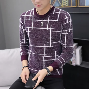 

2019 Brand clothing Christmas Sweater Men Fashion Printed Knitted Pullover Sweater Coat Winter Warm Sweaters Pull Homme S-3XL
