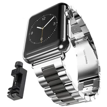 Ремешок из нержавеющей стали, ремешок на запястье, замена с прочной складной металлической застежкой для Apple Watch series4 3 2 1 для iwatch 38 мм 42 мм