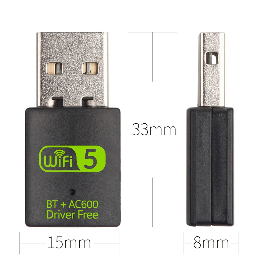 Creacube 5G беспроводной USB WiFi Bluetooth адаптер 600M приемник 4 2 сетевая карта передатчик