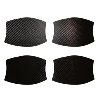 

4PCS/SET 3D Carbon Fiber Car Door Sticker Scratches Resistant Cover Body Decoration Auto Handle Protection Film Car-Styling