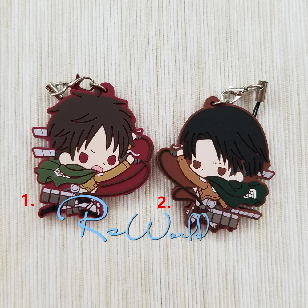 

Attack on Titan Anime Eren Jaeger Rubber Keychain
