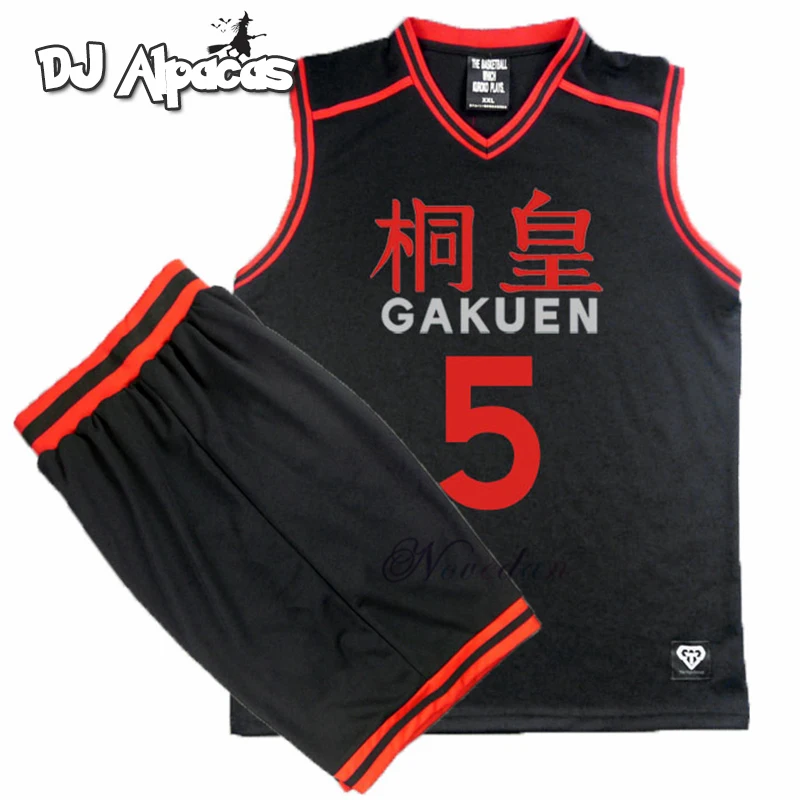 Аниме Kuroko без корзины Basuke Косплей GAKUEN школьная форма Aomine Daiki баскетбольная майка