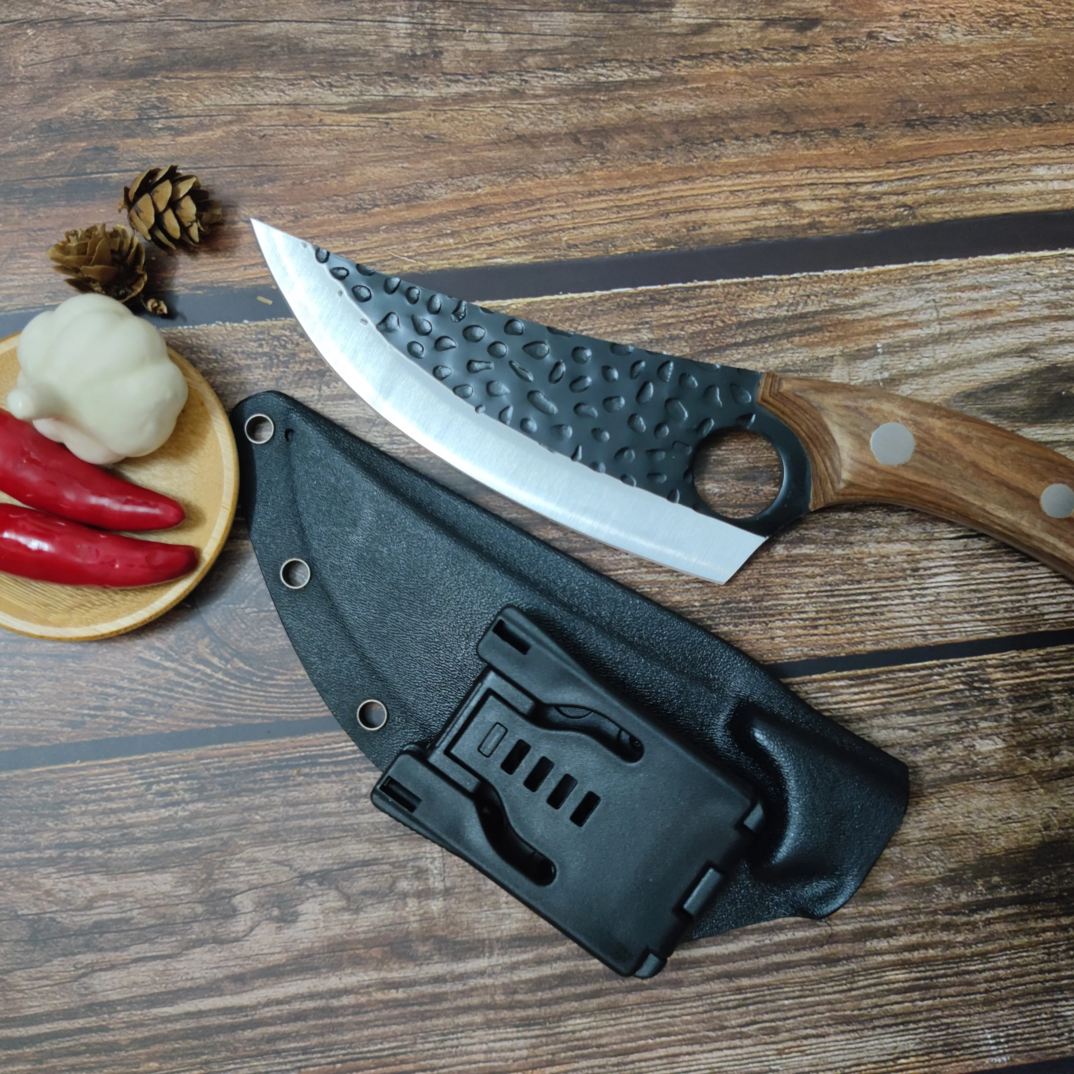 Premium Leather Sheath for Kitchen and Outdoor Knives - Durable Protector for Boning and Cleaver Blades