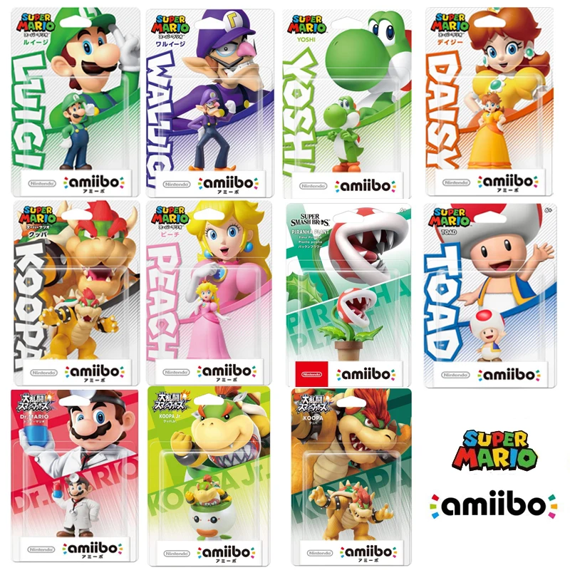 Серия Amiibo Super Mario Luigi Peach Yoshi Bowser Donkey Kong фигурка для переключения Wii U | Игрушки и