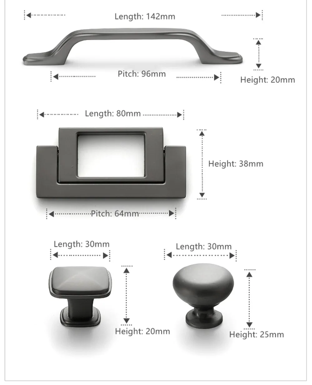 Ручка дверная мебель для обувного шкафа серая дверная ручка фурнитура для ящика Шкаф современный минималистичный темная ручка с одним отверстием