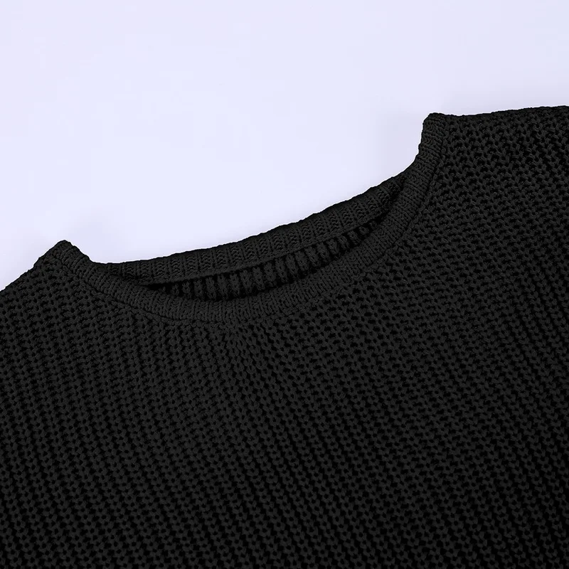 MJARTORIA, Новинка осени, повседневный Однотонный свитер с круглым вырезом, Мужской пуловер, свитера, джемпер для мужчин, вязаная одежда в Корейском стиле