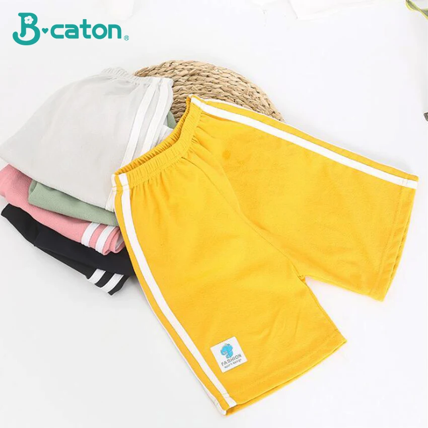 

Children's Summer Shorts Double Bar Casual Pants Small And Medium-sized Children's Candy Color Korean Five Point Pants