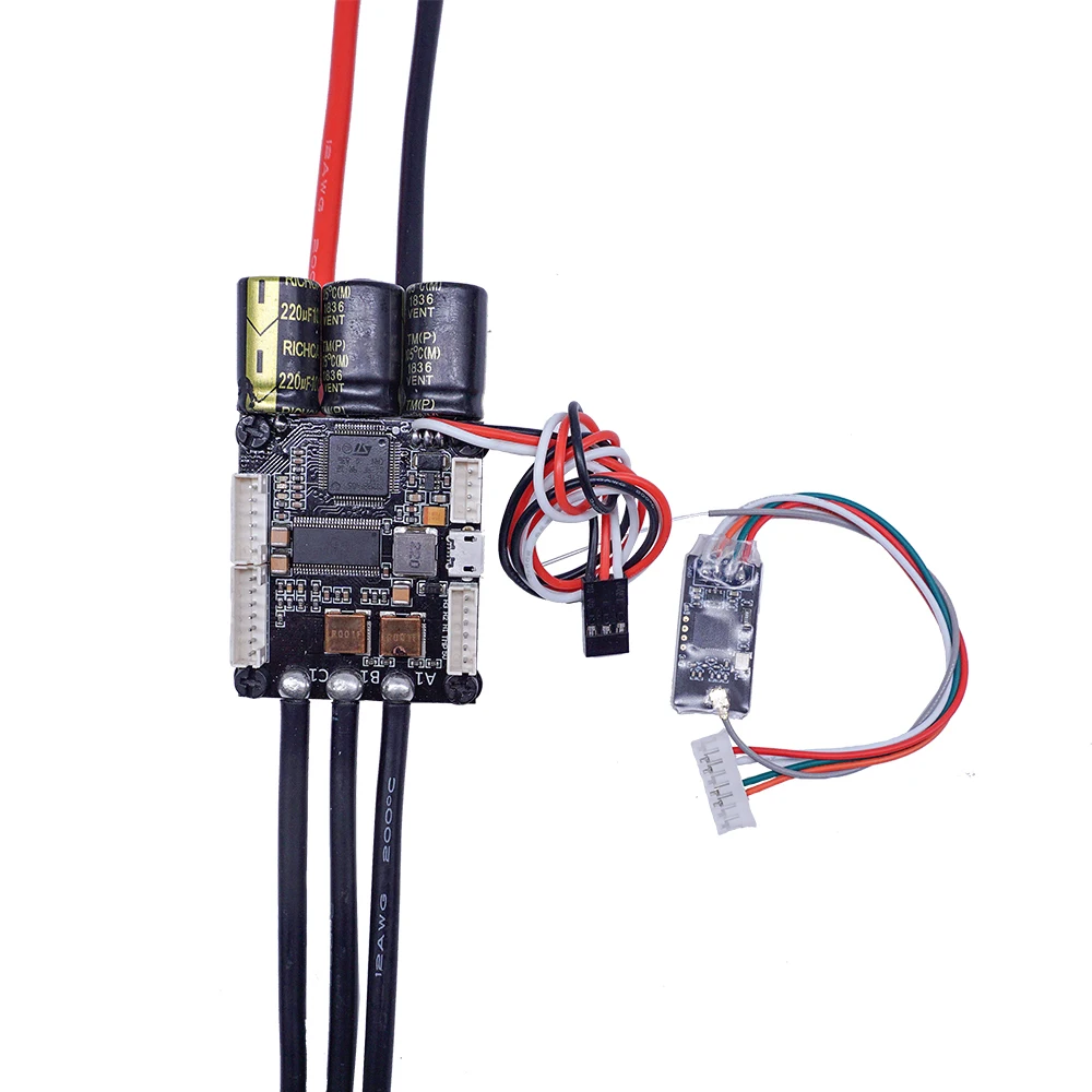 Черный Скейтборд esc 50A vesc 4,20+ bluetooth модуль скейт eletrico 3-13s последняя прошивка электрический регулятор скорости для скейтборда - Цвет: Черный