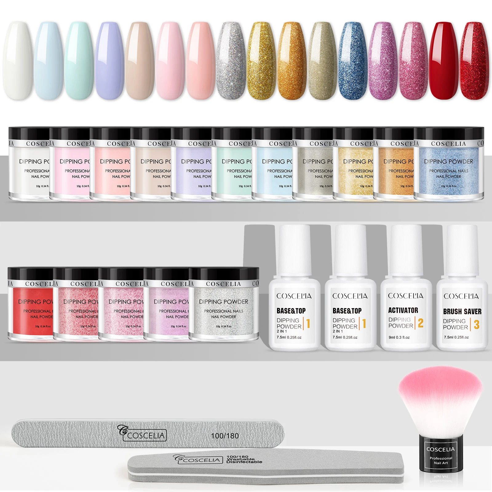 Dipping Nail Powder Set Natural Dry Long Lasting Nail Manicure Kit Nail