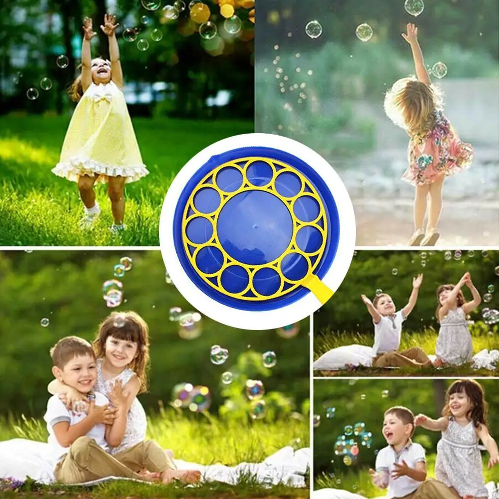 A Set Bubble Machine Blowing Bubble Plate Navy Blue Soap For Children Funny Gift Big Dish Bubble Set Blower Maker Bubble Outdoor