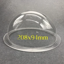 Широкая-сбоку прозрачная купольная крышка полукруглый высокоскоростная купольная Камера Водонепроницаемый акриловая крышка 208 мм
