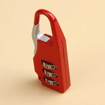 

Portable Mini 3 Digit Combination Security Safe Travel Luggage Code Lock Durable Zinc Alloy Password Padlock