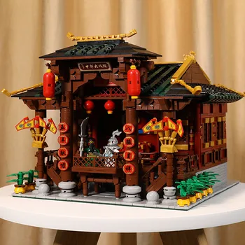 

3820PCS Chinese Street Building Series The MOC Chinese Theater Set Building Blocks Bricks Kids Toys Christmas Gifts