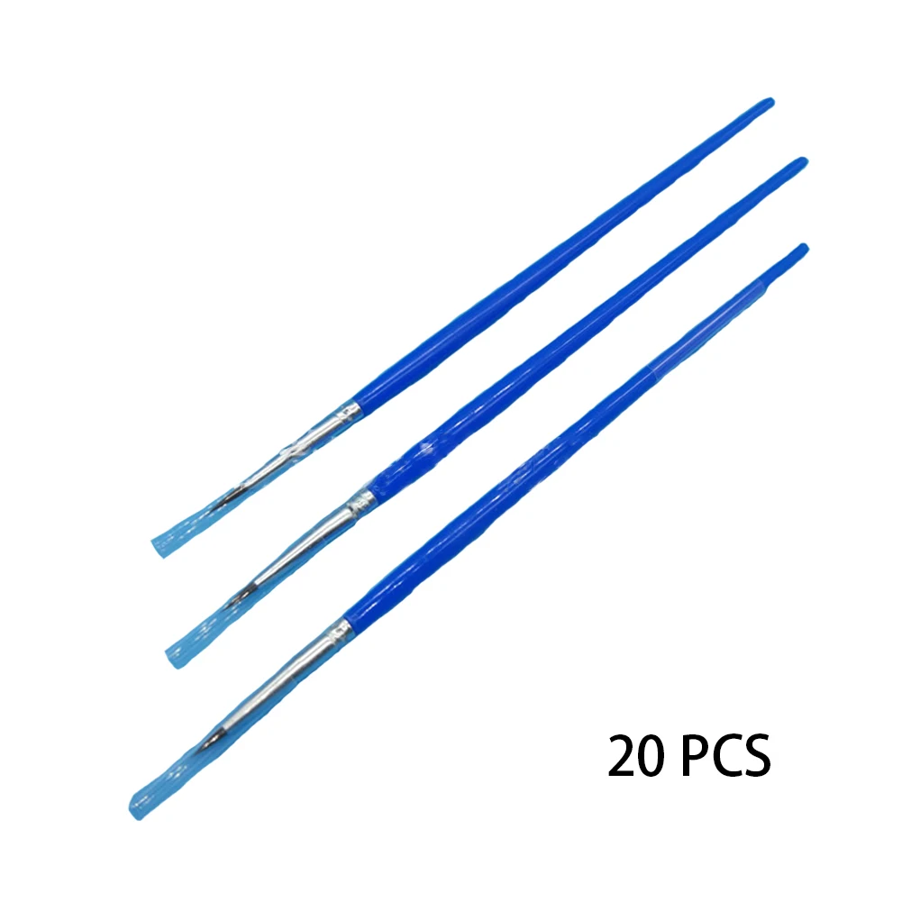 Художественная кисть ручная краска ed тонкий рисунок портативная масляная краска ing Студенческая ручка-закладка нейлоновая машинка для волос противоскользящая коробка остроконечная плоская - Цвет: Pointed
