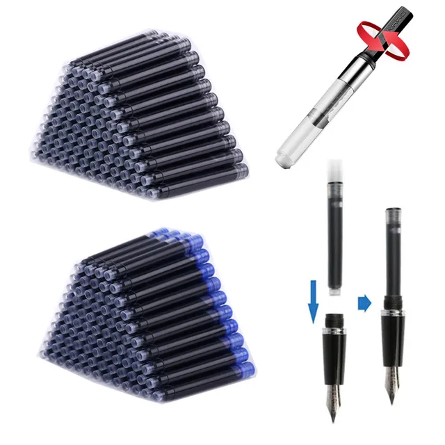 Jinhao High quality Fountain Pen ink refills diameter 2.6mm 3.4mm standards international Stationery Office supplies INK PEN 1