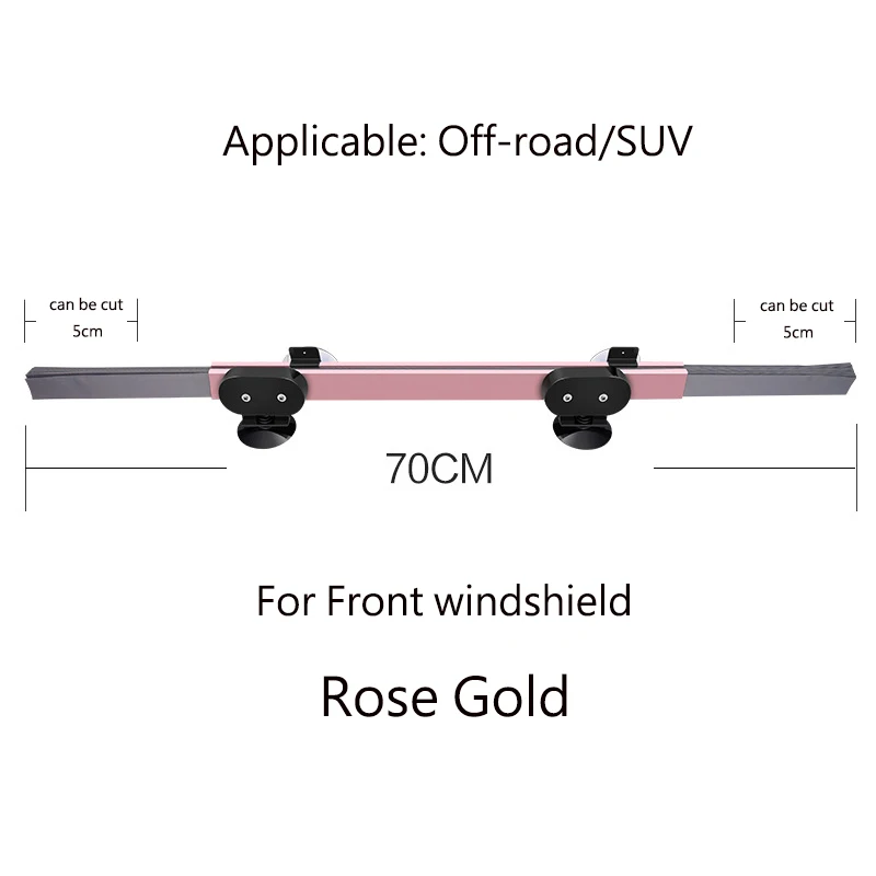 Авто Выдвижная Автомобильная шторка на переднее и заднее окно солнцезащитный козырек на лобовое стекло Защита солнцезащитный козырек для большинства внедорожников/MPV/грузовиков - Цвет: 70cm-front-rose gold