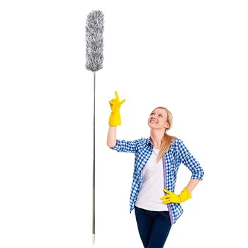 

Duster Household Spider Web Duster With Pull-out Rod For Indoor Roof Ceiling Fan Car Home Cleaning Pregnant Elderly Use