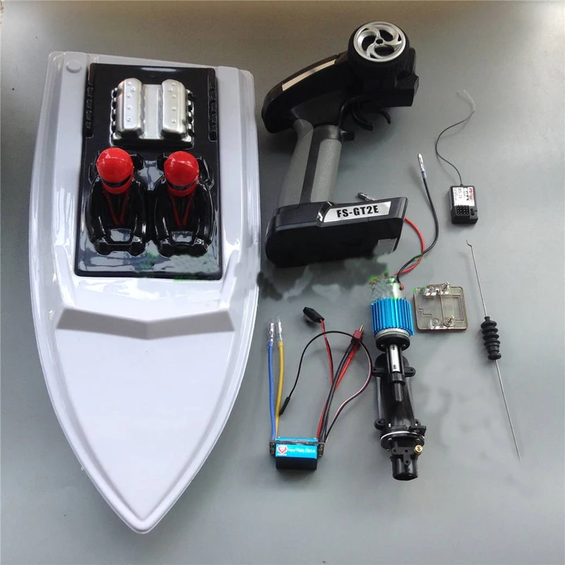 1 комплект RC 390 щеточный двигатель с механическим приводом 2,4G FS-GT2E передатчик корпус лодки 160A ESC спрей Подруливающее устройство водоструйный насос