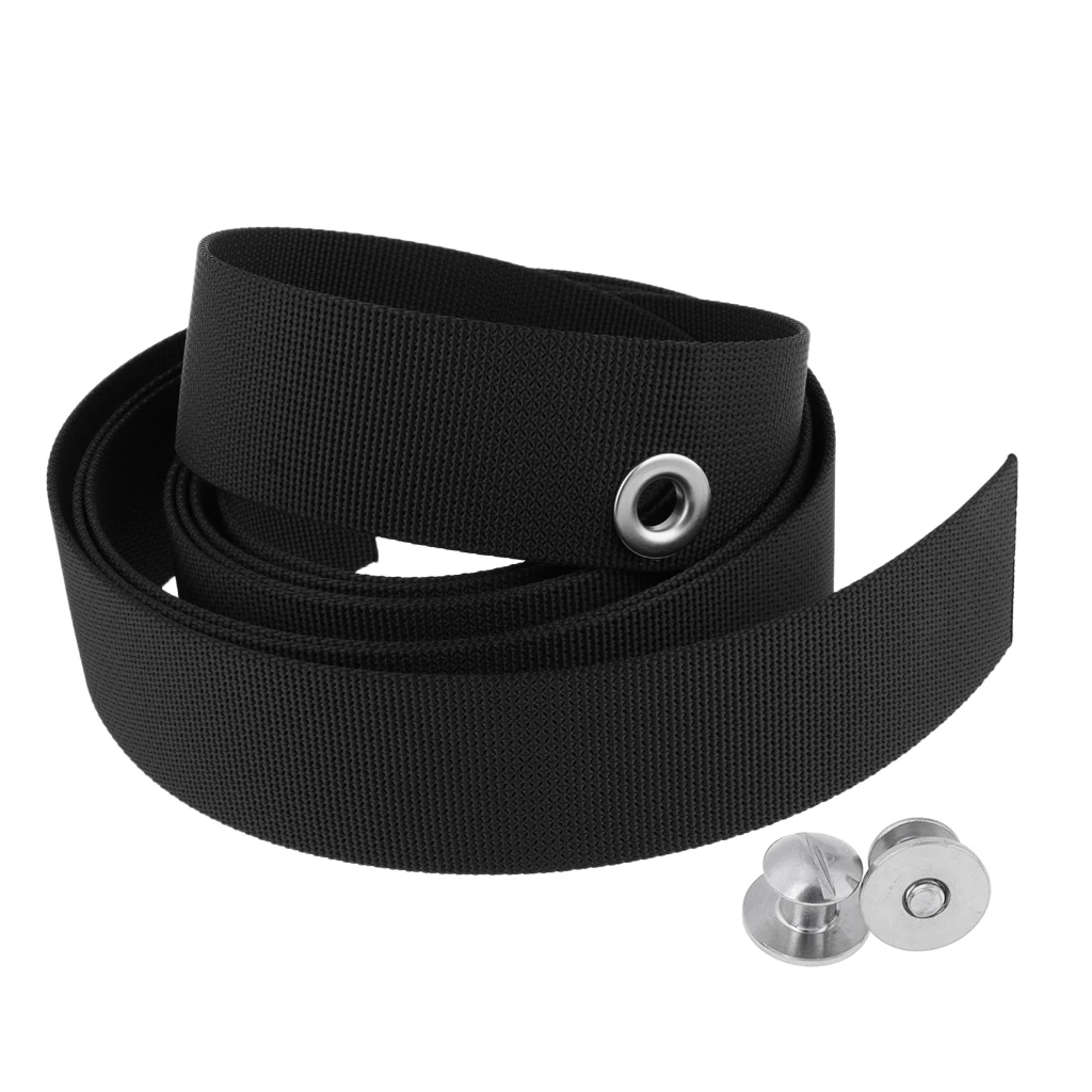 Pack 2 Scuba Diving Backplate Book Screws & Webbing Strap Belt Gear Equipment