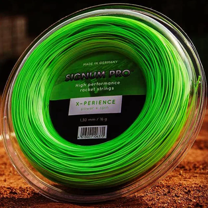 Tennis Polyester String 200m Reels SINGNUM PRO X-Perience Octagonal  Composite Top Spin 1.24 Ultra Spin Tennis String