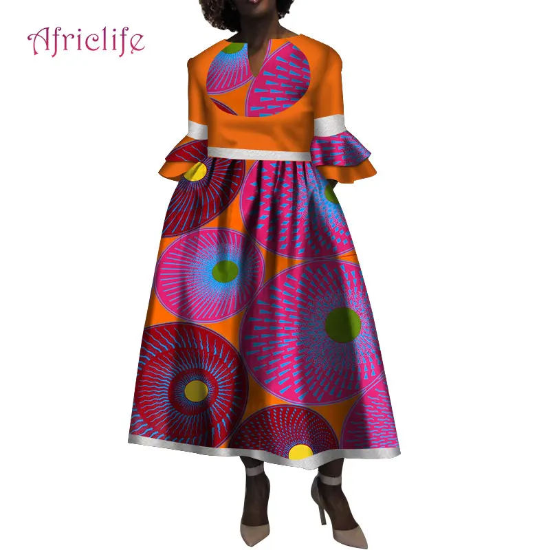2021 африканские платья для женщин в африканском стиле Dashiki хлопок воск печати