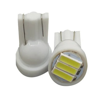 

2pcs T10 3 SMD 7014 LED 3SMD 7020 1W White W5W LED Wedge License Plate Light Lamp Car Light Source 12V DC