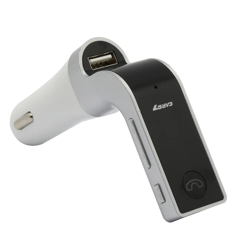 Дисплей напряжения автомобильный Bluetooth MP3 музыкальный плеер FM трансимтер AUX аудио приемник USB порт Bluetooth автомобильный комплект Handfree вызов - Название цвета: silver